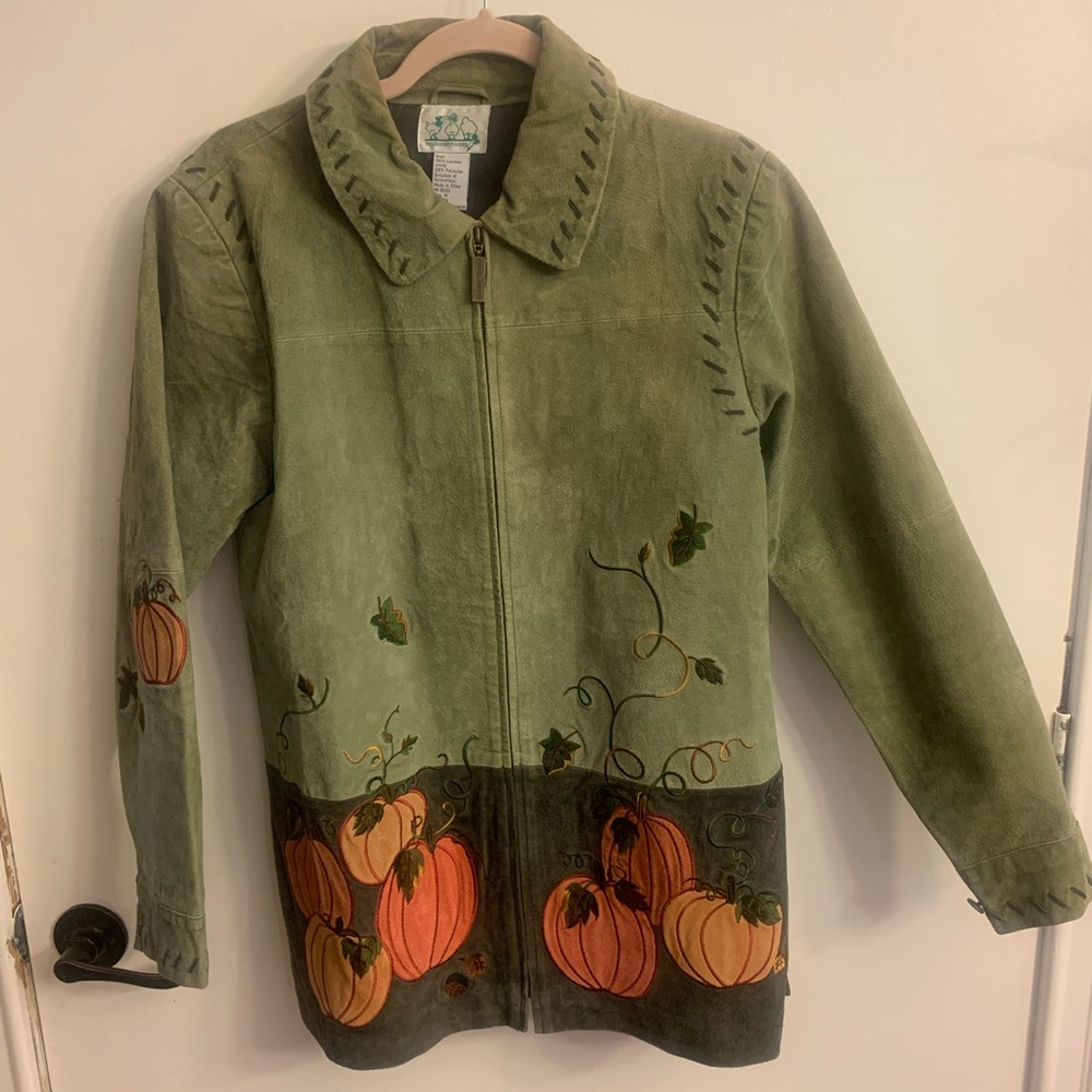 Quacker Factory Olive Pumpkin Kids Jacket